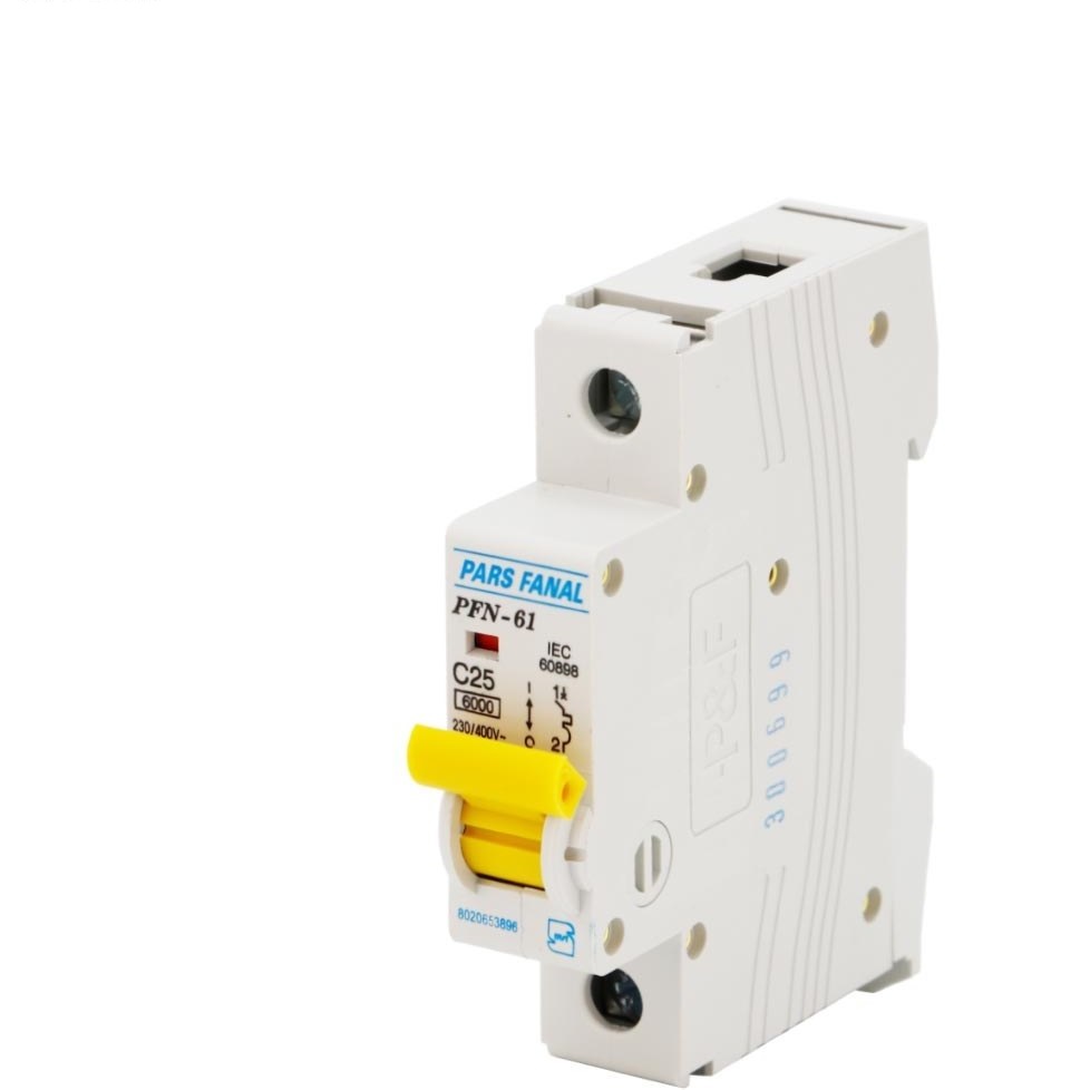 کلید مینیاتوری تک پل (6KA) 25A پارس فانال MODEL : PFN61/25A